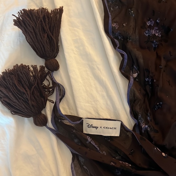 COACH Disney Dumbo Scarf Triangular with tassels on ends OS New without Tags - Picture 6 of 10